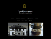 Tablet Screenshot of notar-zimmermann.de